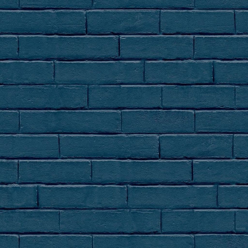 Load image into Gallery viewer, Noordwand behang good vibes brick wall blauw
