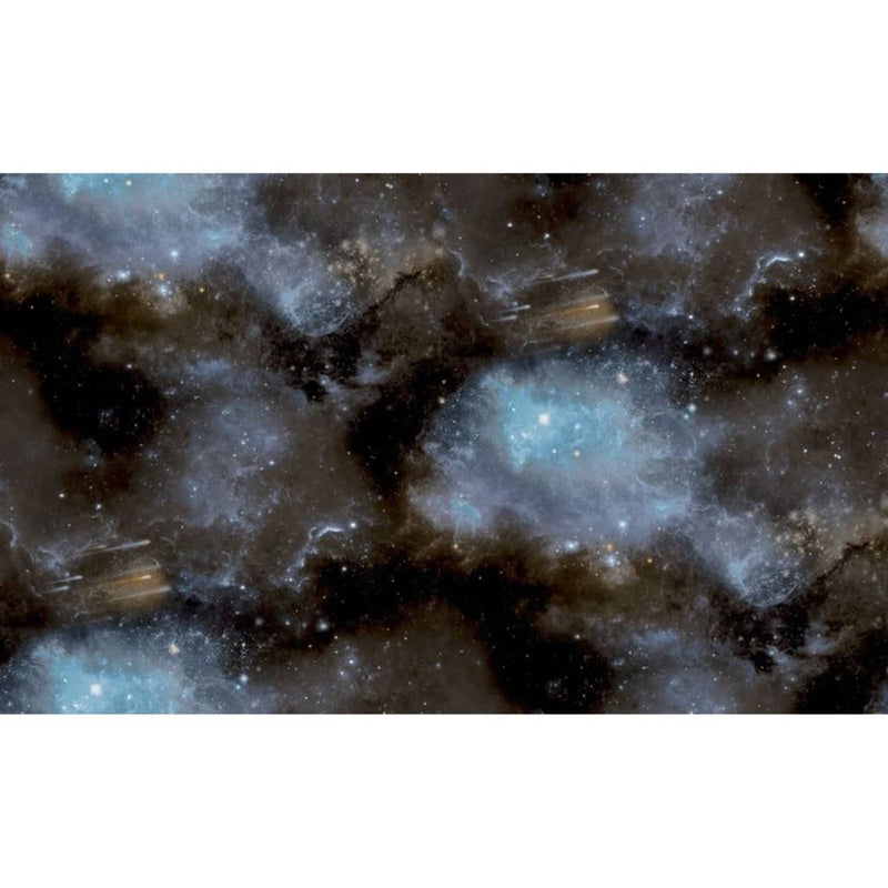 Load image into Gallery viewer, Noordwand behang good vibes galaxy with stars blauw en zwart
