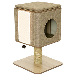 Jack and vanilla jack and vanilla kattenmeubel molly 42x42x67 cm bruin