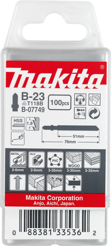 Makita decoupeerzaagblad universeel 51mm t118b - b-07749