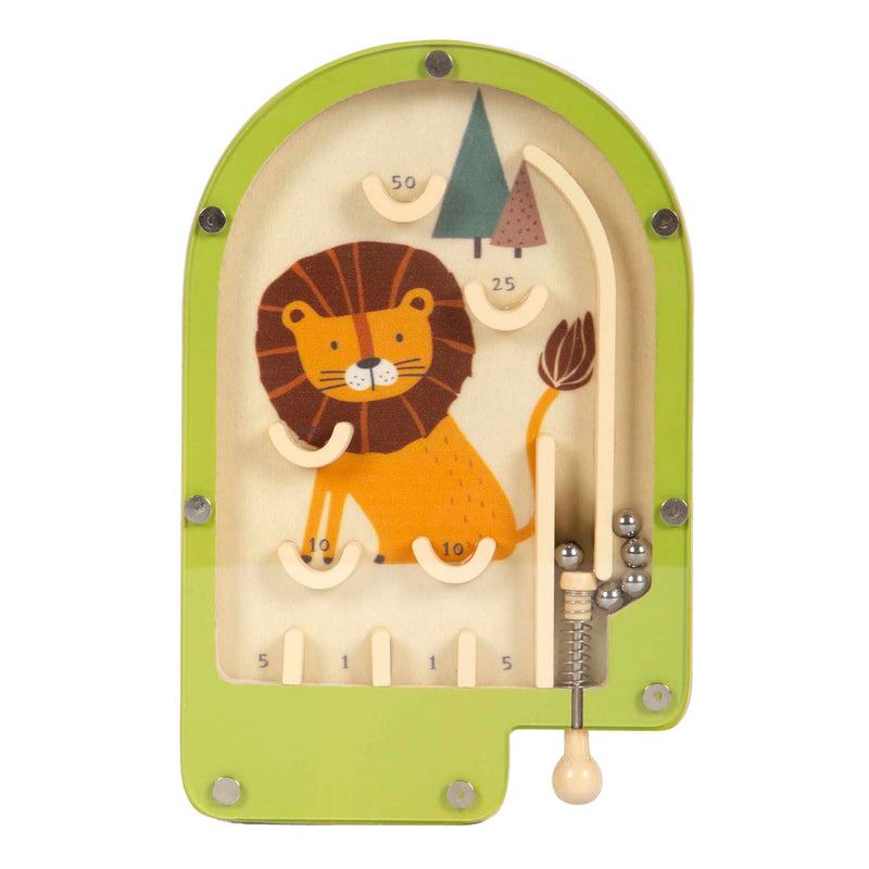 Load image into Gallery viewer, Small foot - houten mini flipperspel leeuw
