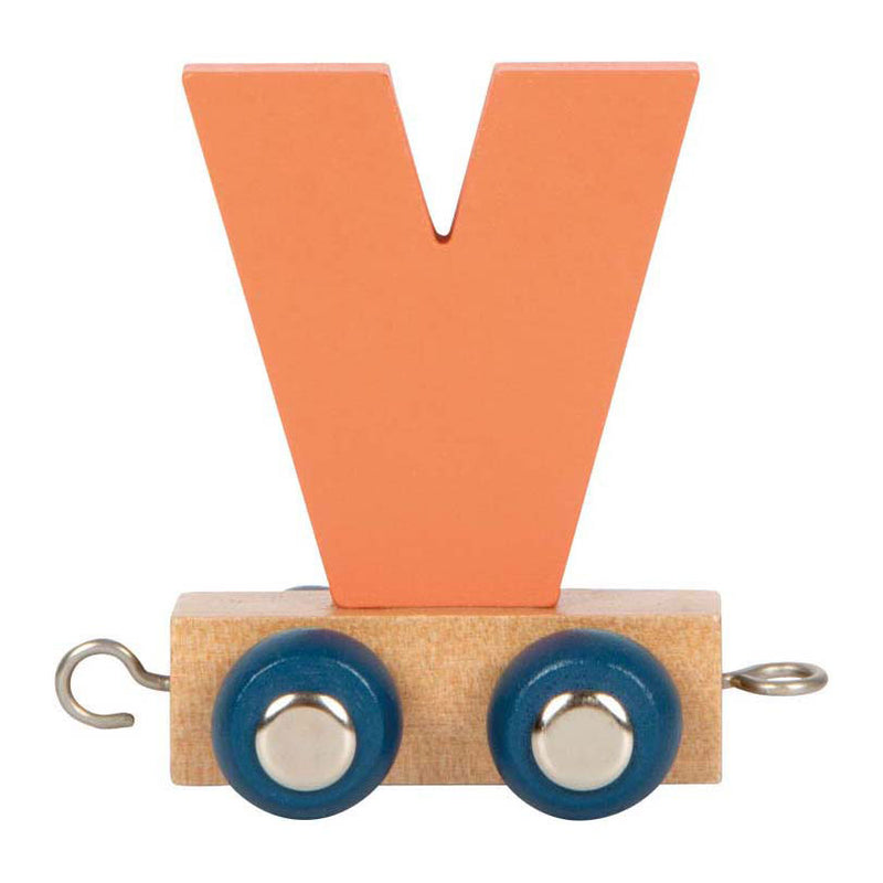Load image into Gallery viewer, Small foot - houten lettertrein polar - v
