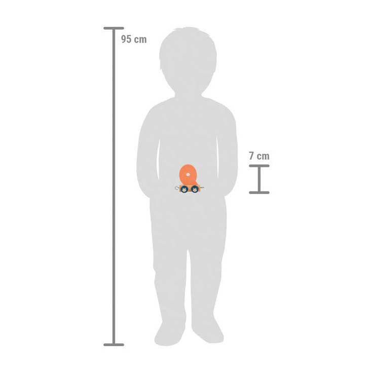 Load image into Gallery viewer, Small foot - houten lettertrein polar - q
