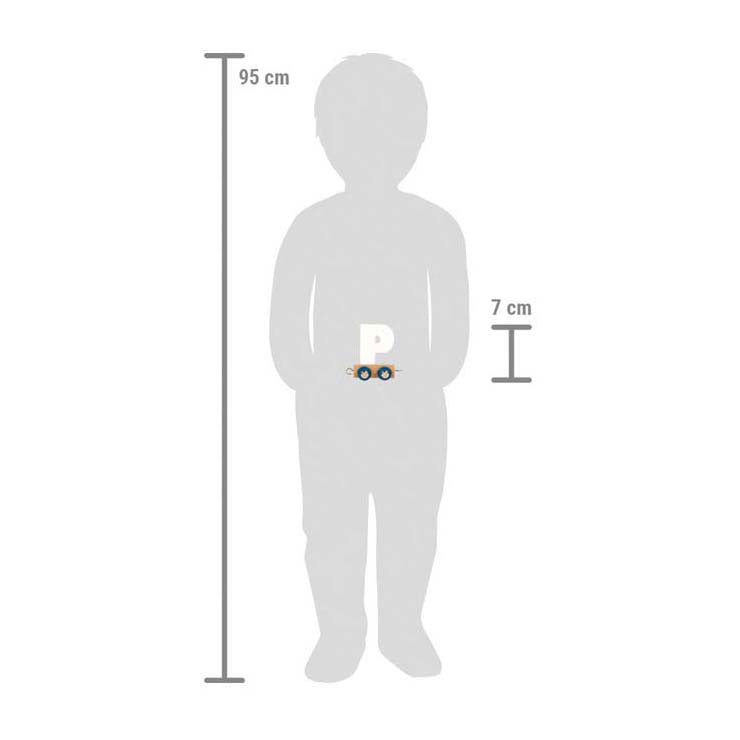 Load image into Gallery viewer, Small foot - houten lettertrein polar - p
