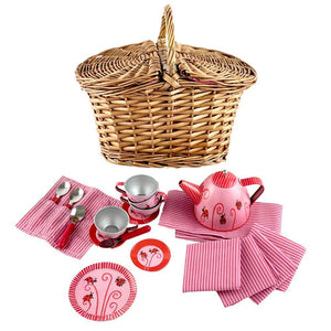 Egmont toys theeset tin in mand lieveheersbeestje 27x15x21 cm.