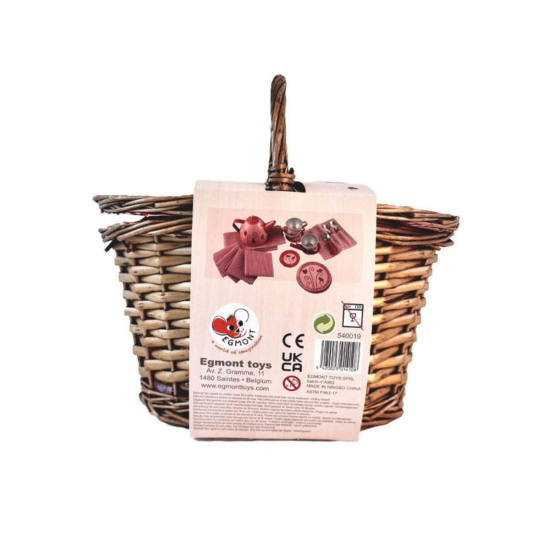 Afbeelding laden in galerijviewer, Egmont toys theeset tin in mand lieveheersbeestje 27x15x21 cm.
