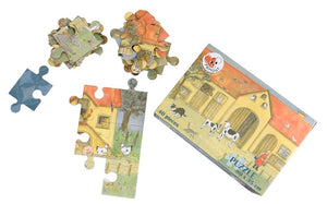 Puzzel 40 stukjes boerderij. 29,5x20x8 c