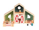 Boerderij hout met figuurtjes. 45x3x10 c