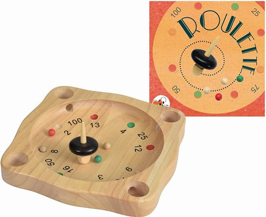Spel: roulette. 25 x 25 x 4 cm 5+