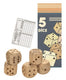 5 houten dobbelstenen. 5+ 35 cm