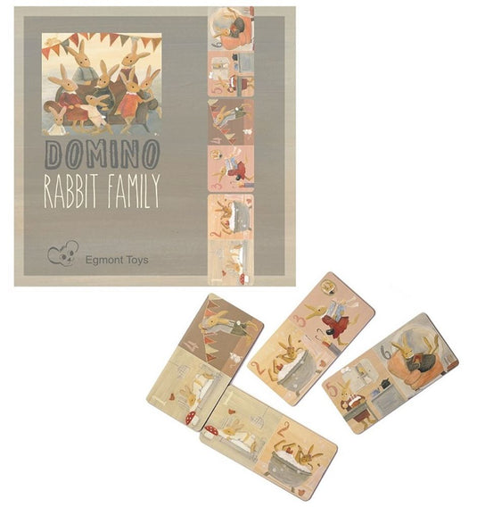 Egmont domino familie konijn. fsc karton