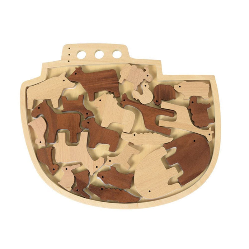 Chargez l'image dans la visionneuse de la galerie, Egmont houten vormenpuzzel ark van noah
