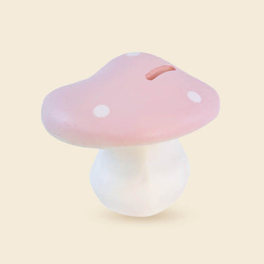 Egmont spaarpot paddenstoel roze. 11 cm.