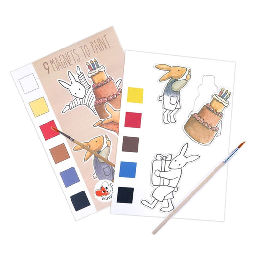 Egmont magneten om te verven. 21x15 cm.