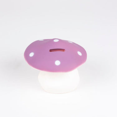 Egmont spaarpot paddenstoel lila. 11 cm.