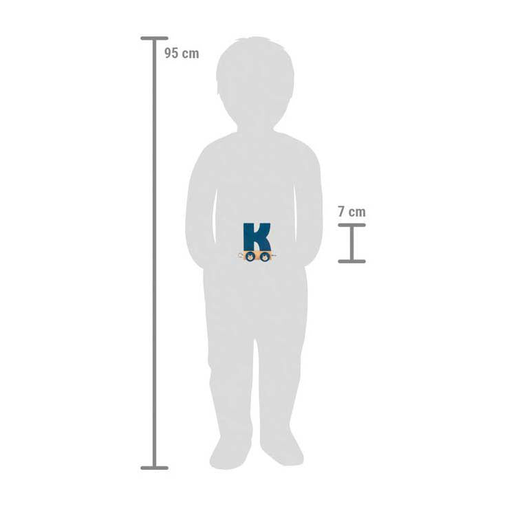 Load image into Gallery viewer, Small foot - houten lettertrein polar - k
