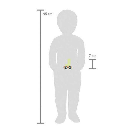 Small foot - houten lettertrein polar - j