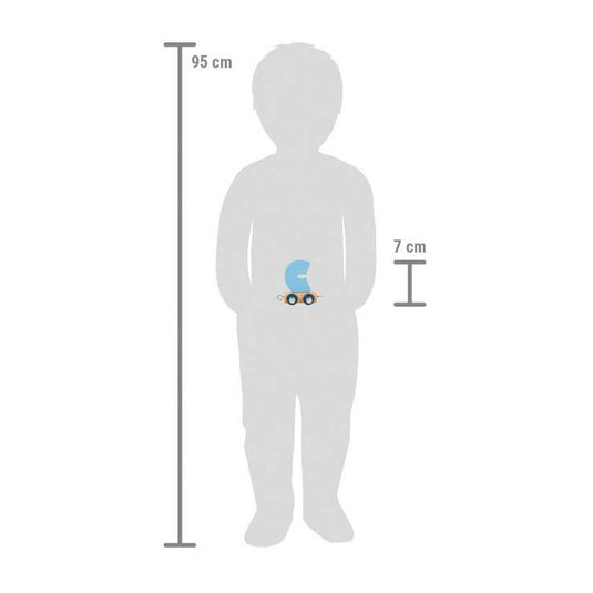 Small foot - houten lettertrein polar - c