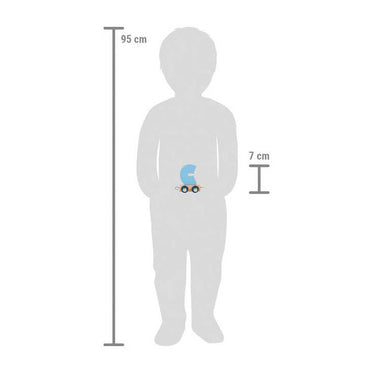 Small foot - houten lettertrein polar - c