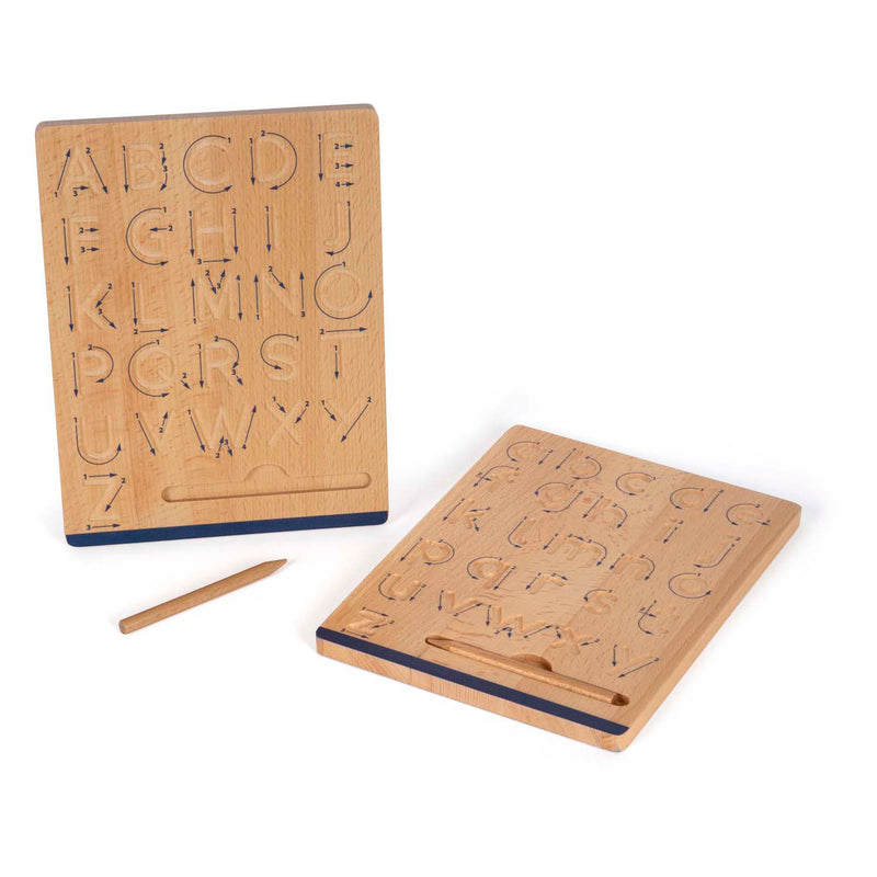 Afbeelding laden in galerijviewer, Small foot - houten schrijfbordset voor schrijftraining
