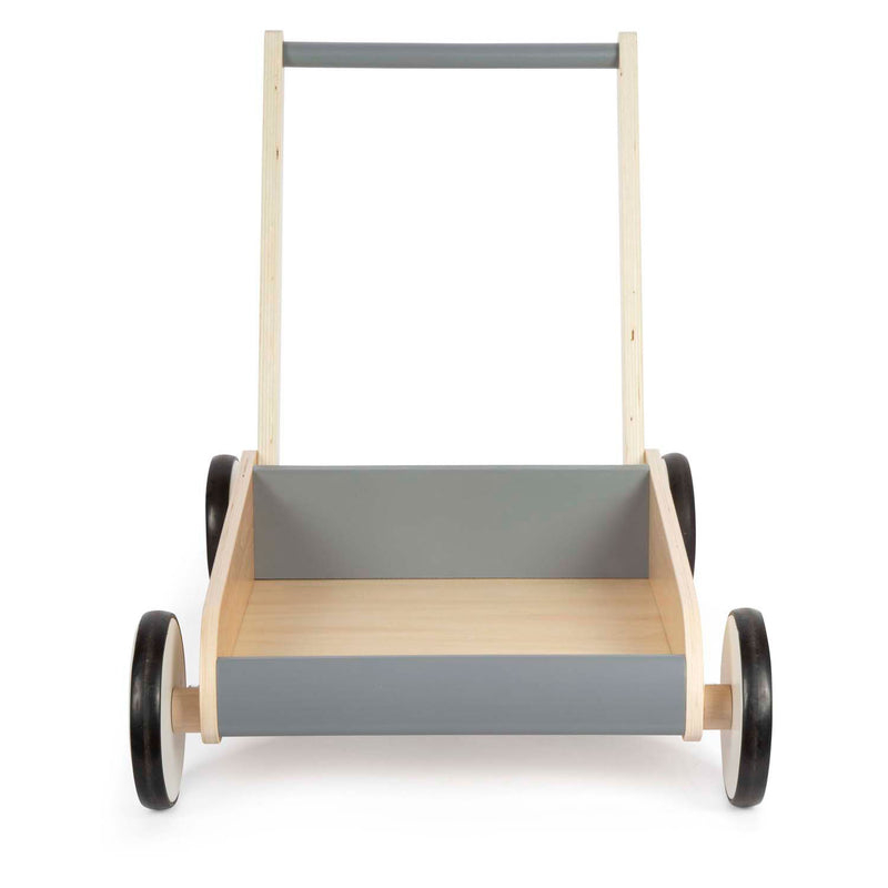 Load image into Gallery viewer, Small foot - houten loopwagen grijs
