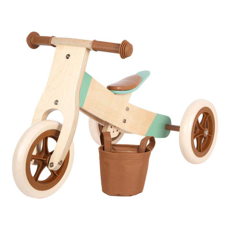 Load image into Gallery viewer, Small foot - houten driewieler trike karamel bruin
