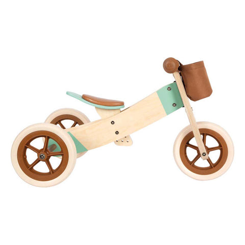 Small foot houten driewieler trike karamel bruin