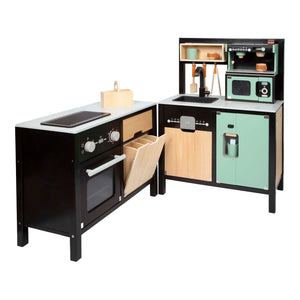 Small foot - houten industriele keuken met keukeneiland, 18dlg.