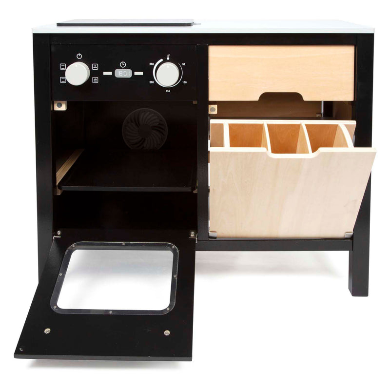 Load image into Gallery viewer, Small foot - houten industriele keuken met keukeneiland, 18dlg.
