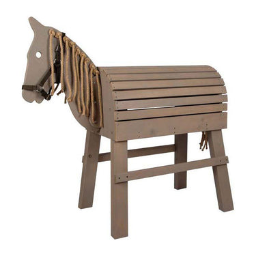 Small foot - houten paard grijs