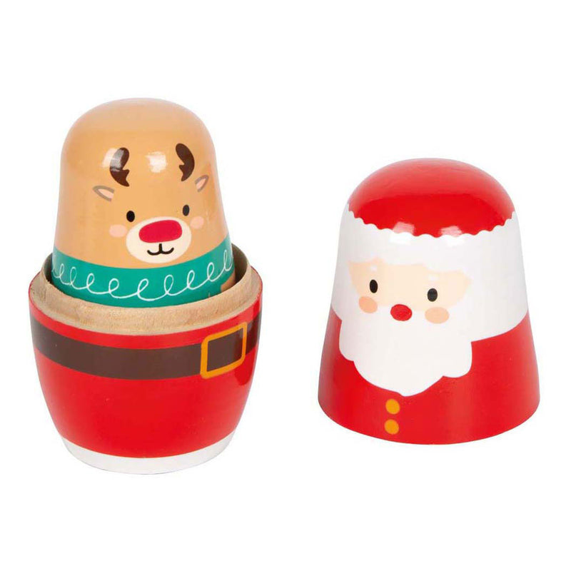 Load image into Gallery viewer, Small foot - kerstmis matroesjka poppen
