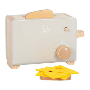 Small foot - houten broodrooster set grijs tasty