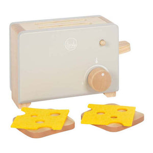 Small foot - houten broodrooster set grijs tasty