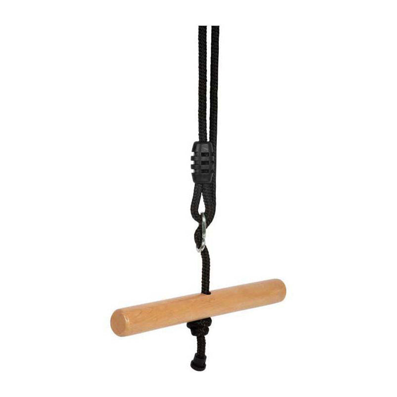 Load image into Gallery viewer, Small foot - houten draaibare trapeze schommel black line
