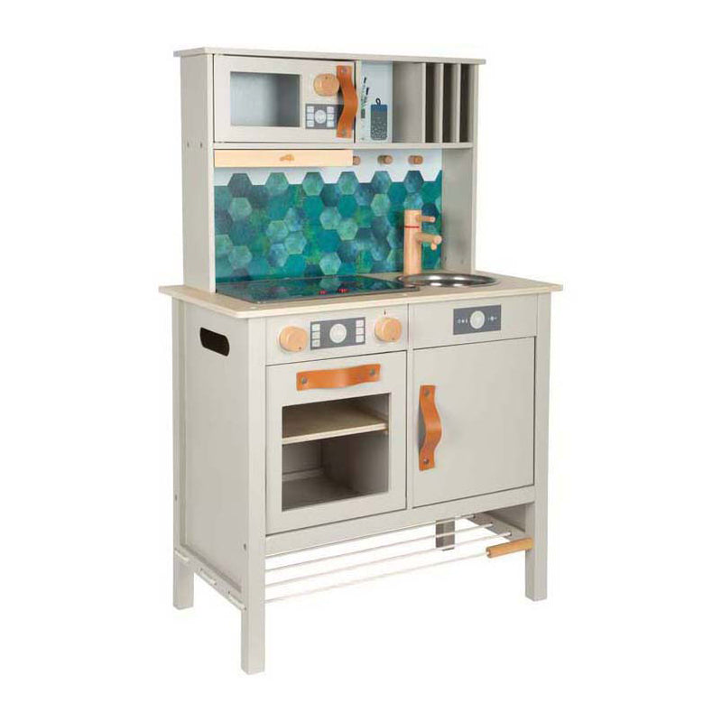 Afbeelding laden in galerijviewer, Small foot - houten speelkeuken tasty grijs
