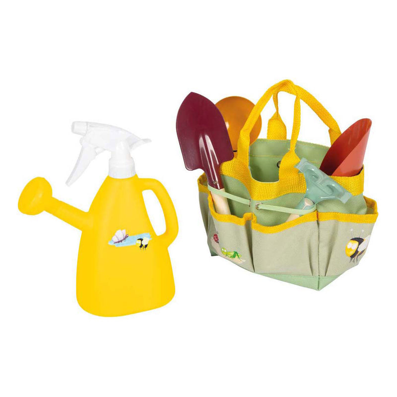 Load image into Gallery viewer, Small foot - tuintas met tuingereedschap tiny garden , 5dlg.
