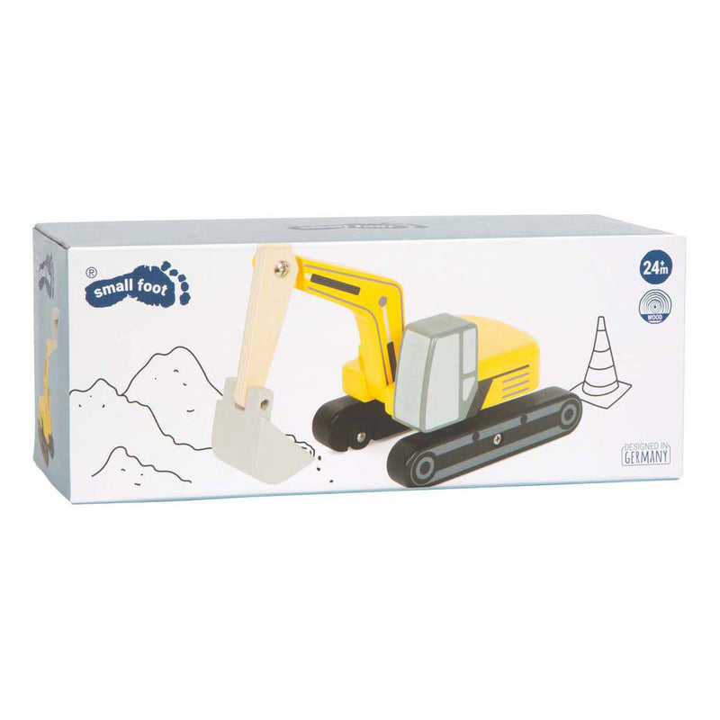 Afbeelding laden in galerijviewer, Small foot - houten graafmachine
