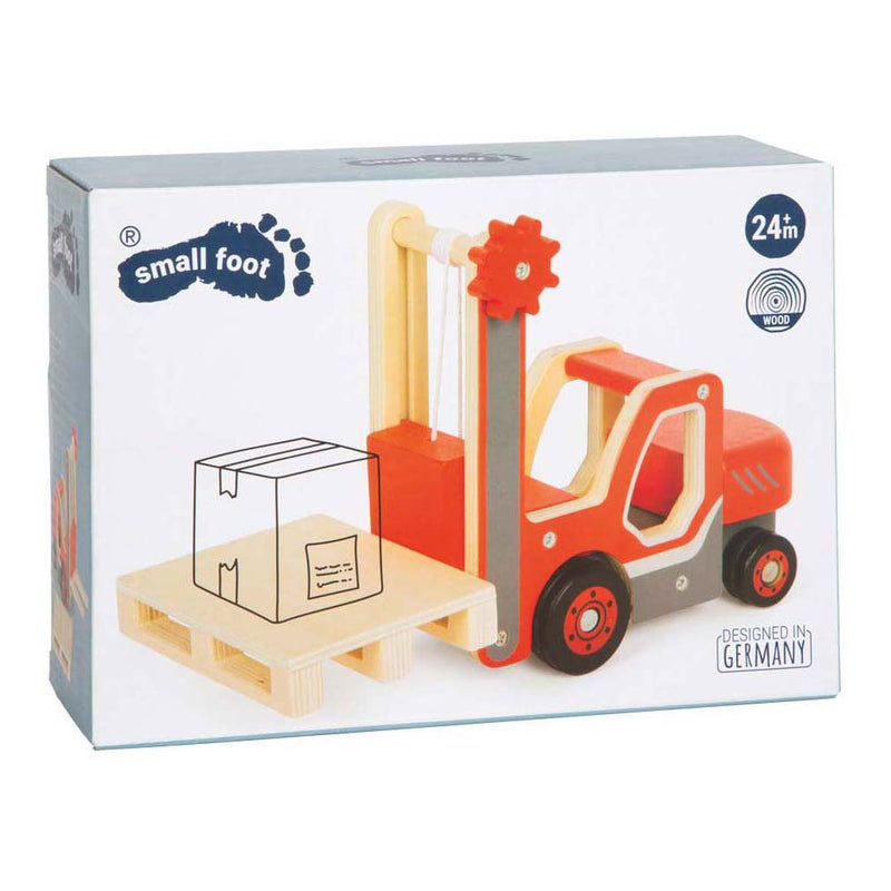 Load image into Gallery viewer, Small foot - houten heftruck met pallet
