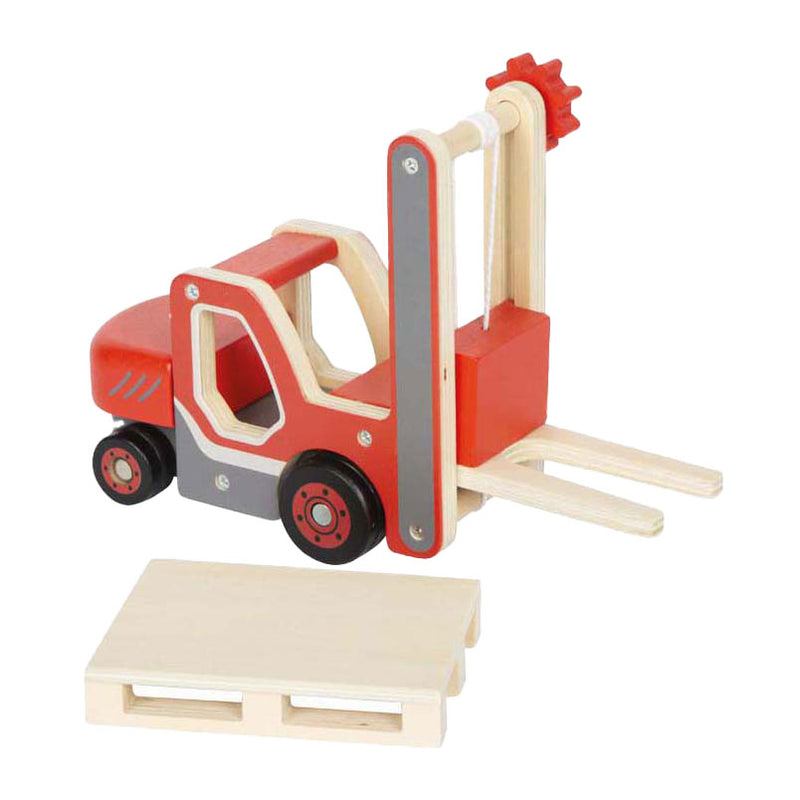 Load image into Gallery viewer, Small foot - houten heftruck met pallet
