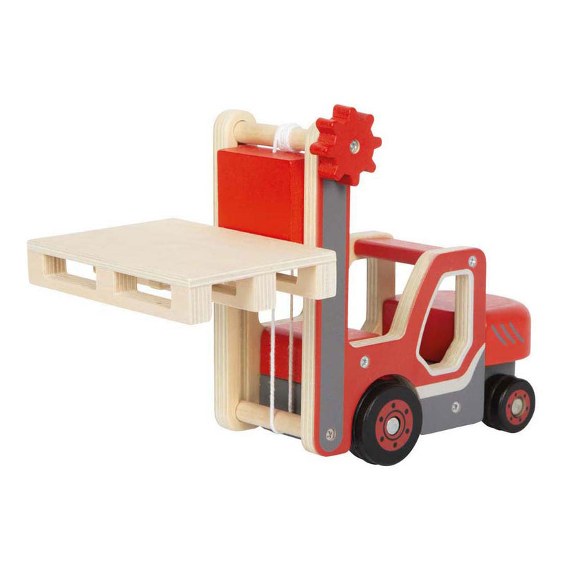 Afbeelding laden in galerijviewer, Small foot - houten heftruck met pallet
