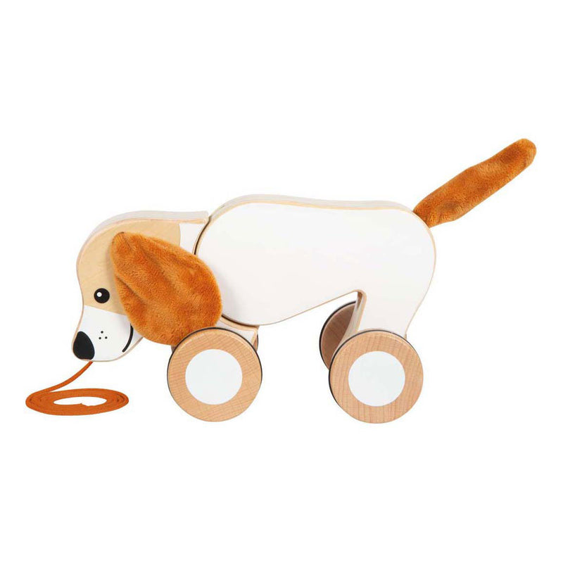 ギャラリービューアに画像をロードする, Small foot - houten trekhond met knisperende oren
