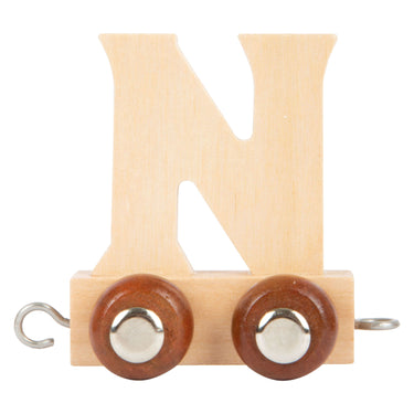 Small foot - houten lettertrein - n - 12 stuks