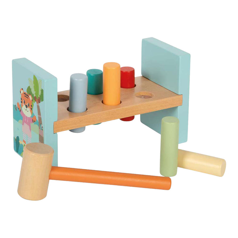 Load image into Gallery viewer, Small foot - houten hamerbank jungle friends fsc
