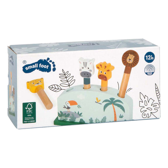 Small foot - houten dierenvormenspel safari fsc