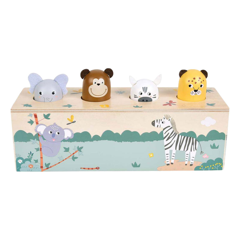 Afbeelding laden in galerijviewer, Small foot - houten dansende dieren met geluiden safari fsc
