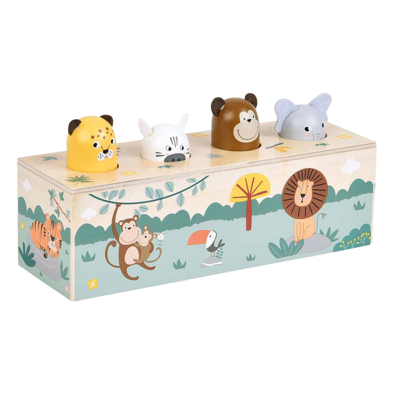 Afbeelding laden in galerijviewer, Small foot - houten dansende dieren met geluiden safari fsc
