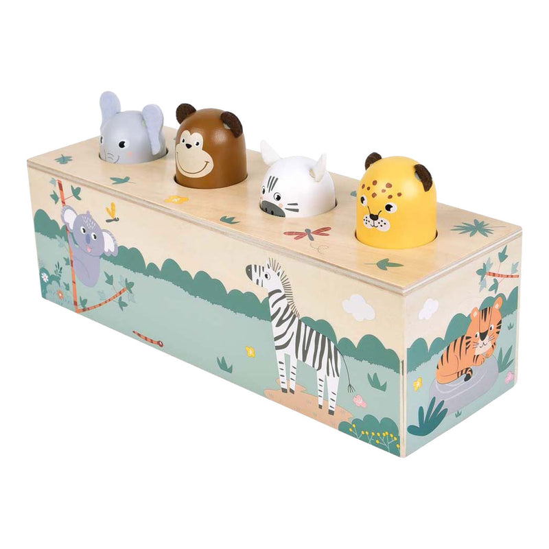 Afbeelding laden in galerijviewer, Small foot - houten dansende dieren met geluiden safari fsc
