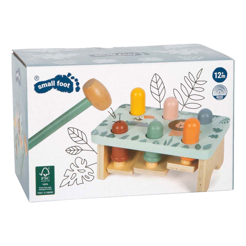 Afbeelding laden in galerijviewer, Small foot - houten hamerbank spel safari fsc
