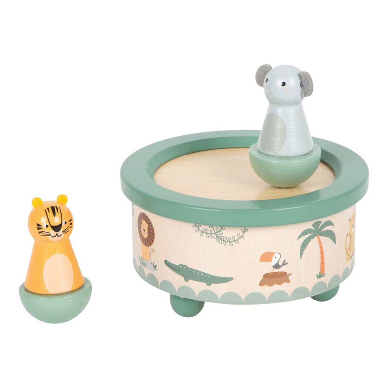 Afbeelding laden in galerijviewer, Small foot - houten muziekdoos safari fsc
