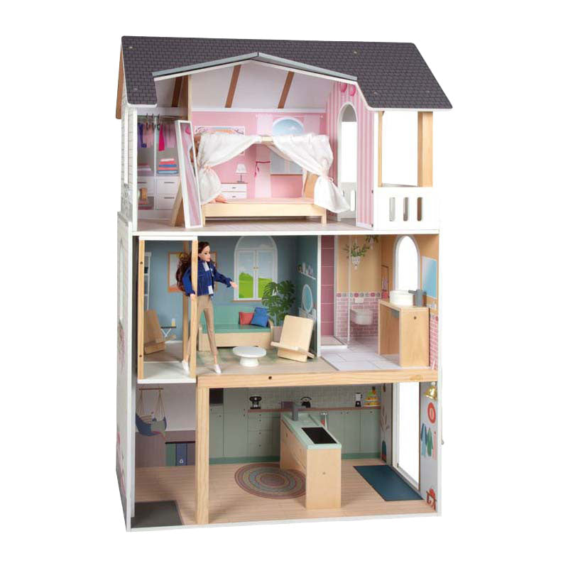Afbeelding laden in galerijviewer, Small foot - houten poppenhuis dream villa xl
